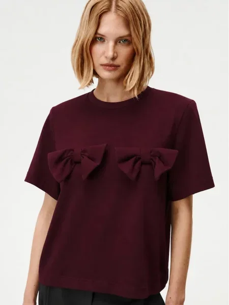 Undress Code majica za žene od pamuka s elastanom Everly