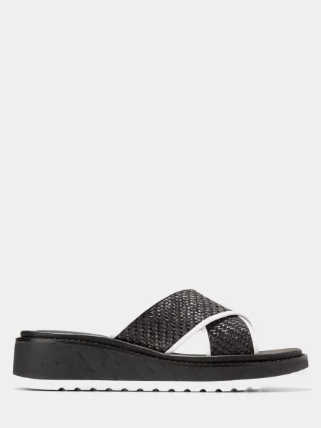 Шльопанці Cole Haan комбінований верх чорний