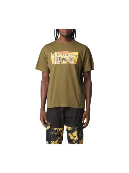 Koszulka Versace Jeans Couture zielona