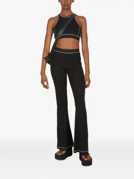 Pantaloni Mcq evazate negru