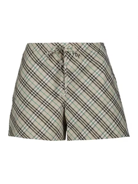 Szorty Burberry w kratę beżowe