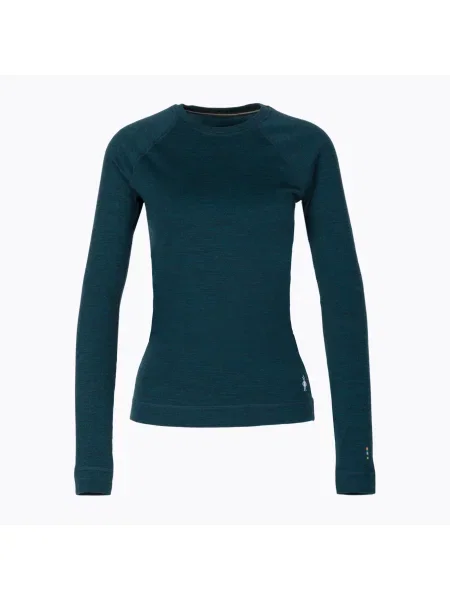 Tricou termoactiv pentru femei Smartwool Merino Baselayer Crew Boxed bleumarin