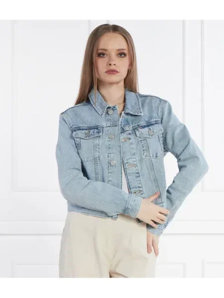 Tommy Jeans Geacă de blug albastru
