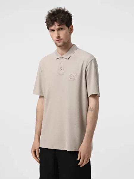 Поло Armani Exchange Blue Edition бежевий