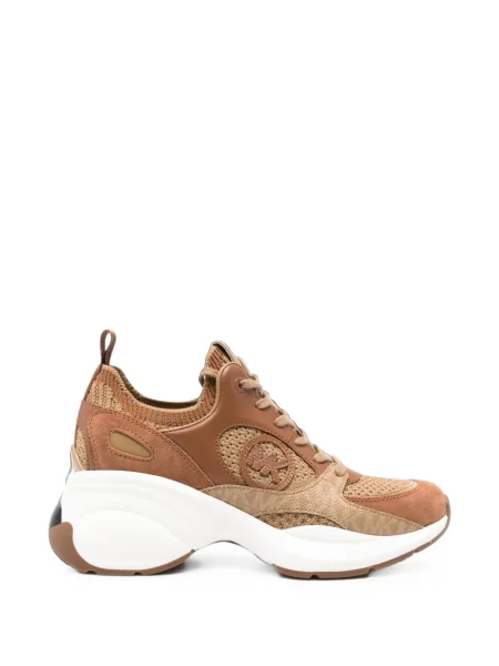 Sneakerși Michael Kors chunky cu autograf maro
