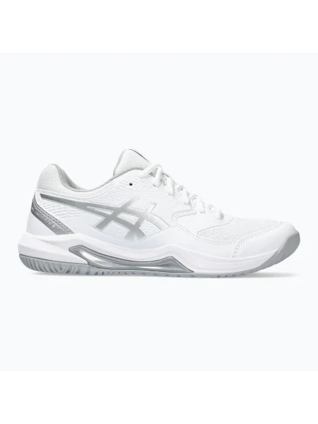 Pantofi de tenis pentru femei ASICS Gel-Dedicate 8 W alb/argintiu pur alb