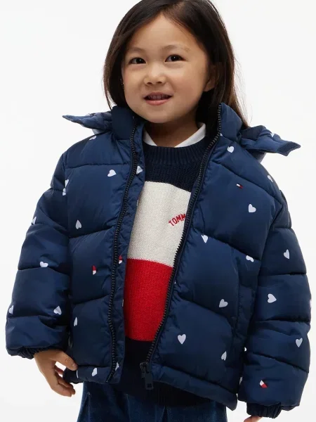 Tommy Hilfiger prošivena jakna za djecu plava