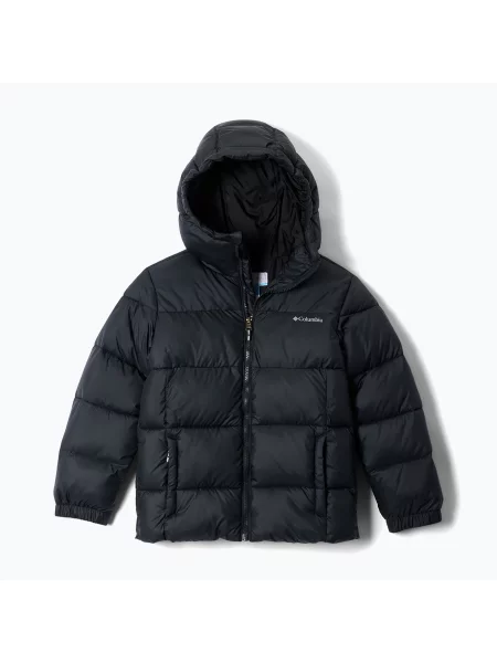 Gyerek bélelt kabát Columbia Puffect Hooded Black. Méret: XS fekete