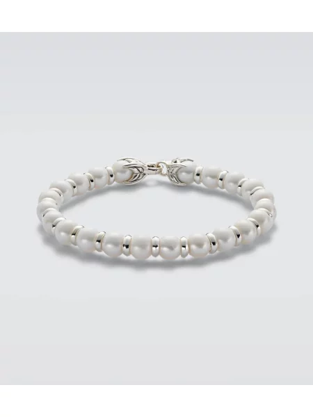 Гривна David Yurman с перли сребристо