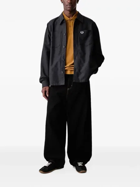 Πουκάμισο Fred Perry με κέντημα γκρι