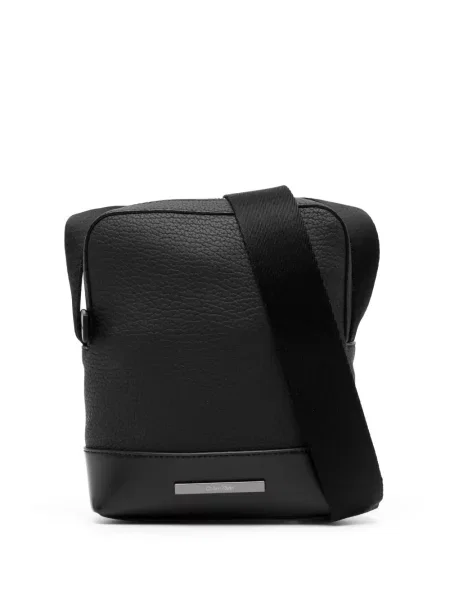 Geantă Calvin Klein cu autograf negru