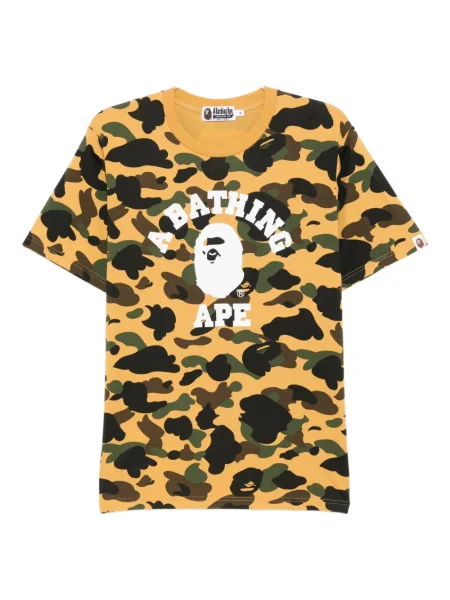 Tricou A Bathing Ape® cu imagine galben