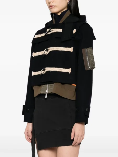Geacă Sacai de lână albastru