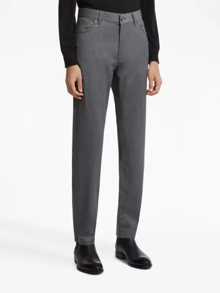 Vilnonės kelnės Zegna pilka