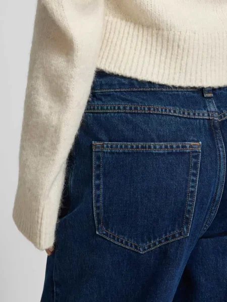 Jeansy Barrel Leg z czystej bawełny model „STINE CROPPED” Marc O'polo Denim niebieskie