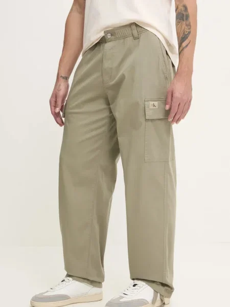Calvin Klein Jeans Hlače zelena