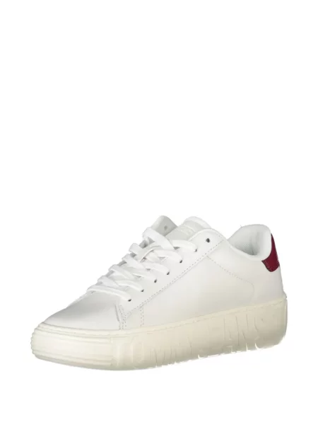 Sneakerși Tommy Hilfiger din piele alb