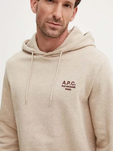 A.P.C. felső hoodie standard rue madame GOTS bézs