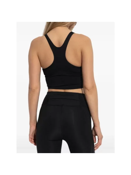 Top sportowy Adidas By Stella Mccartney o skróconej długości czarny