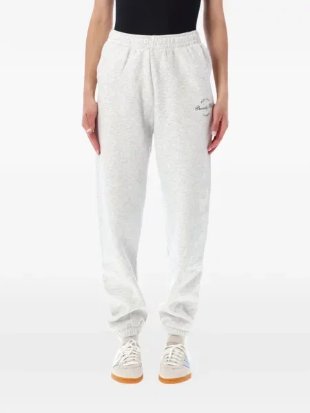 Pantaloni Sporty & Rich cu imagine alergare gri