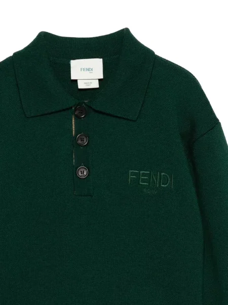 Sweter dziecięcy Fendi zielony
