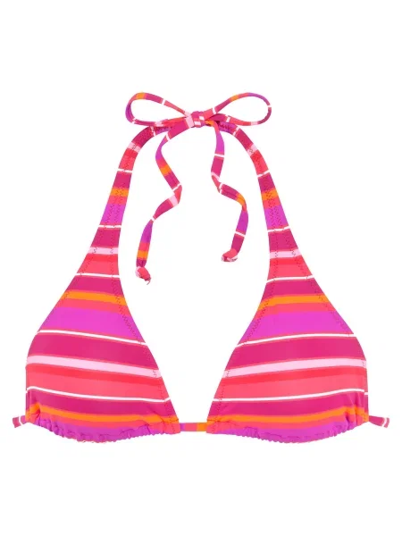 S.Oliver Bikini zgornji del lila / svetlo oranžna / roza bela