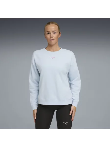 Gruba bluza z okrągłym dekoltem PUMA × HYROX Odzież S szary