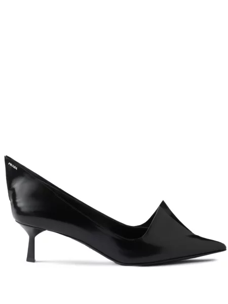 Pantofi cu toc Prada din piele negru