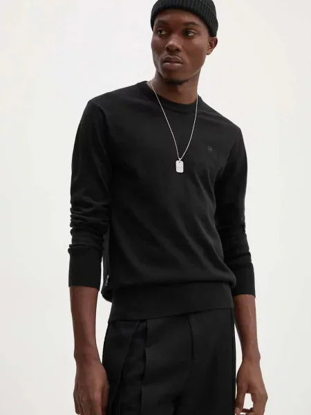 Volnen pulover G-Star Raw črna