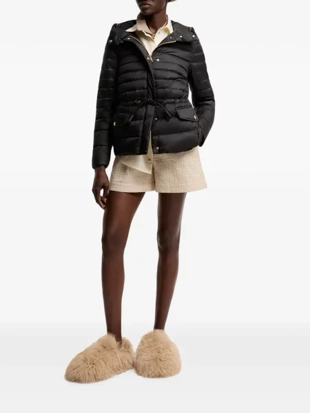 Geacă Moncler cu glugă negru