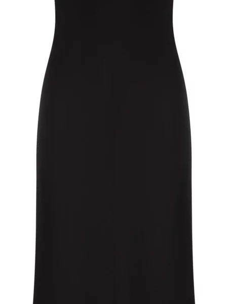 Drapírozott midi ruha Max Mara fekete