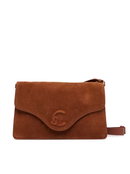 Coccinelle torebka crossbody skórzana brązowa