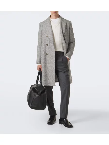 Pantaloni Lardini de lână gri