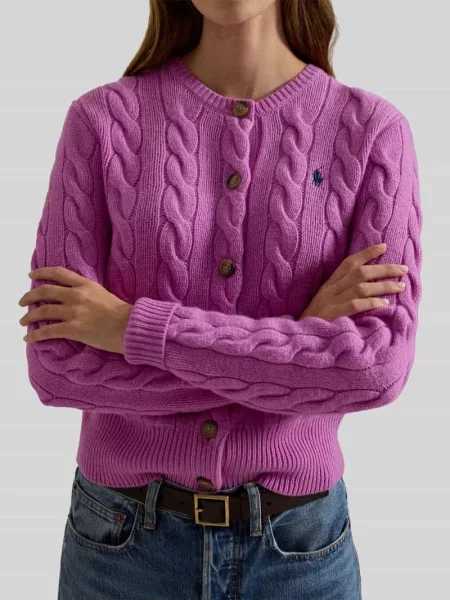 Kardigan rozpinany w kroju regular fit z wełny z domieszką kaszmiru Polo Ralph Lauren