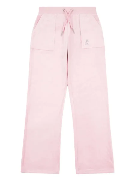 Spodnie dziecięce Juicy Couture różowe