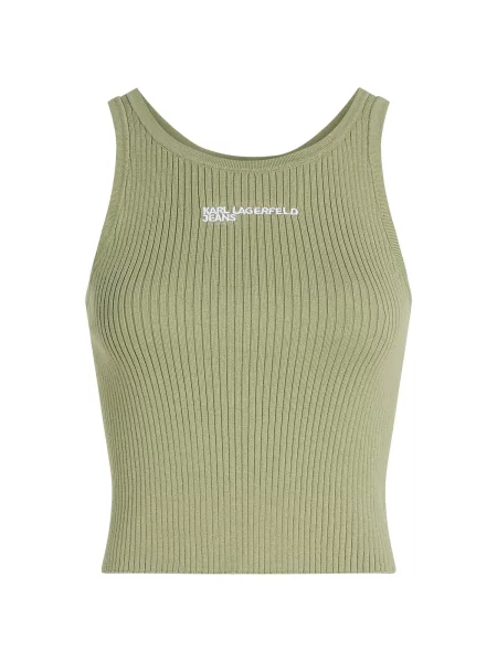 KARL LAGERFELD JEANS Top deschis verde