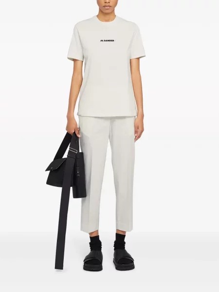 Nohavice Jil Sander biela