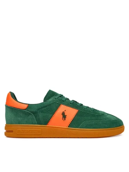 Sneakerși Polo Ralph Lauren din piele verde