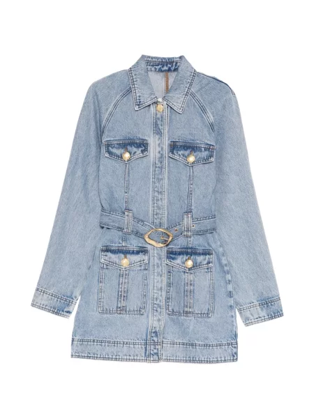 Rochie din denim Aje albastru