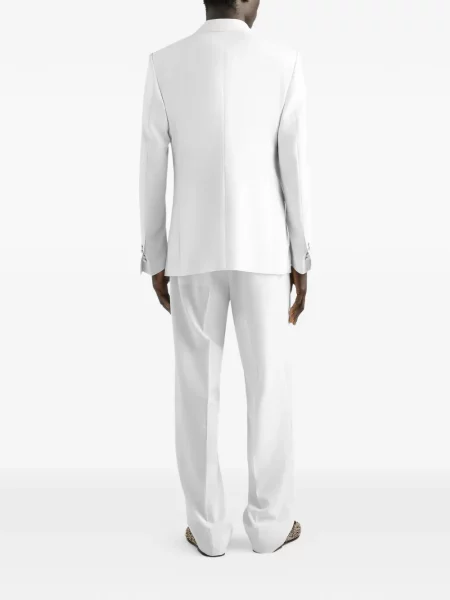 Pantaloni Dolce & Gabbana plisate alb