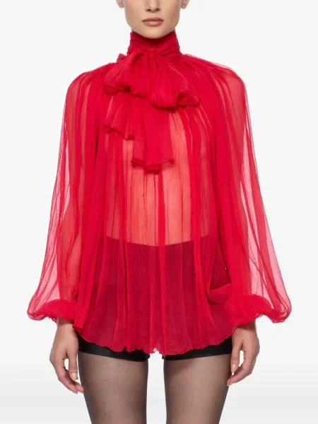 Bluză Atu Body Couture din șifon roșu