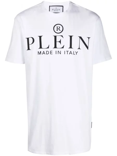 Tričko Philipp Plein s potiskem bílé