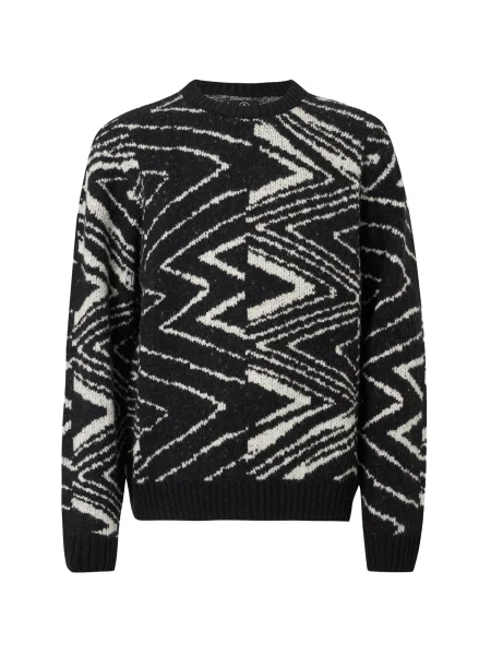 Volcom Pulover ZAGNER negru / murdar alb