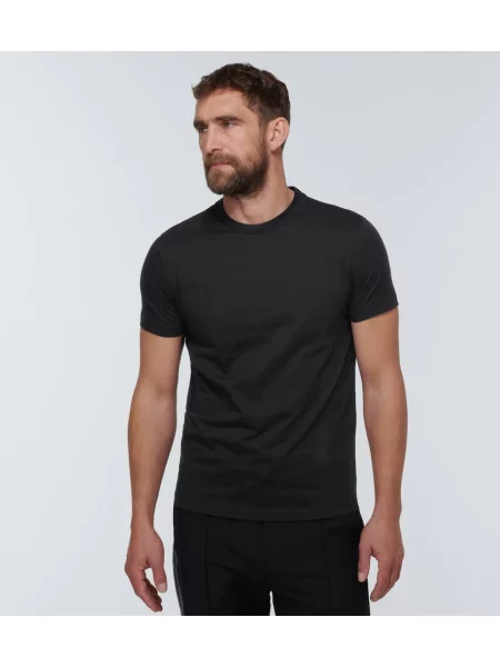 Tricou Prada din jerseu negru