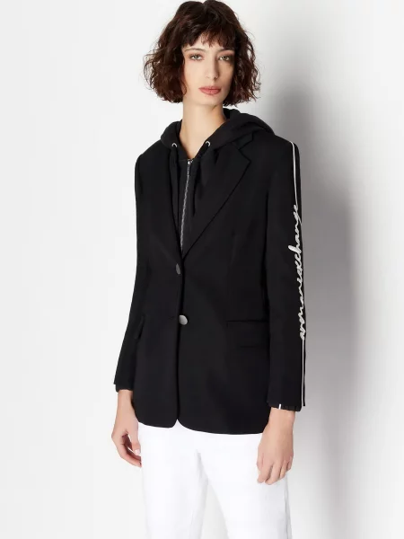 Armani Exchange Блейзер чорний