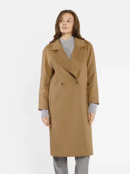 Пальто Arber вовна/поліестер бежевий
