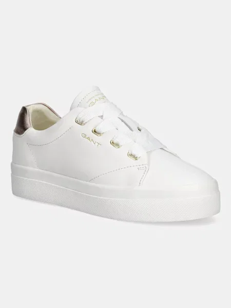 Gant sneakers din piele Avona alb