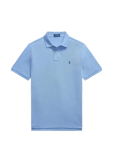 Tricou polo Polo Ralph Lauren cu autograf cu 5 buzunare în carouri gri