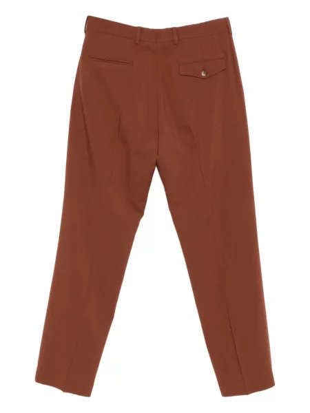 Pantaloni Paul Smith de lână maro
