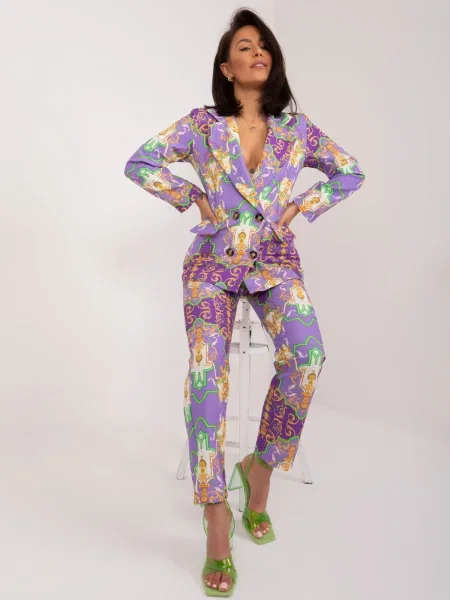 Елегантен блейзър Fashionhunters виолетово